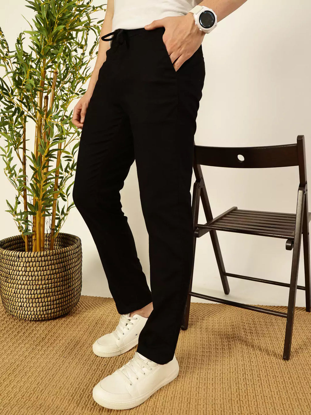 Thomas Scott Men Comfort Slim Fit Chinos Trousers