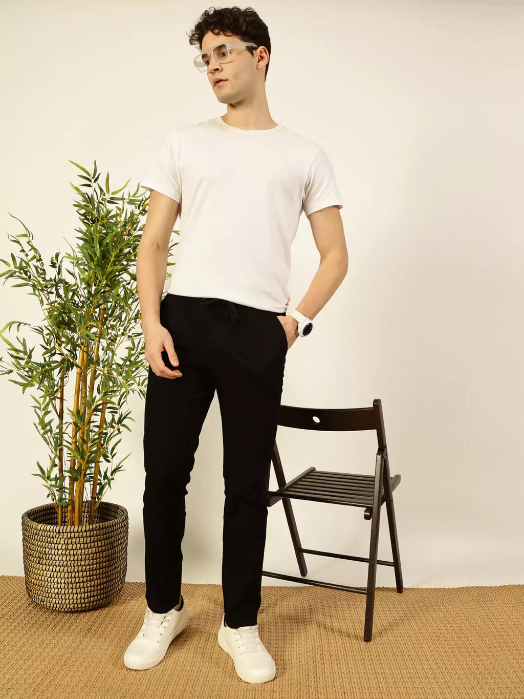 Thomas Scott Men Comfort Slim Fit Chinos Trousers