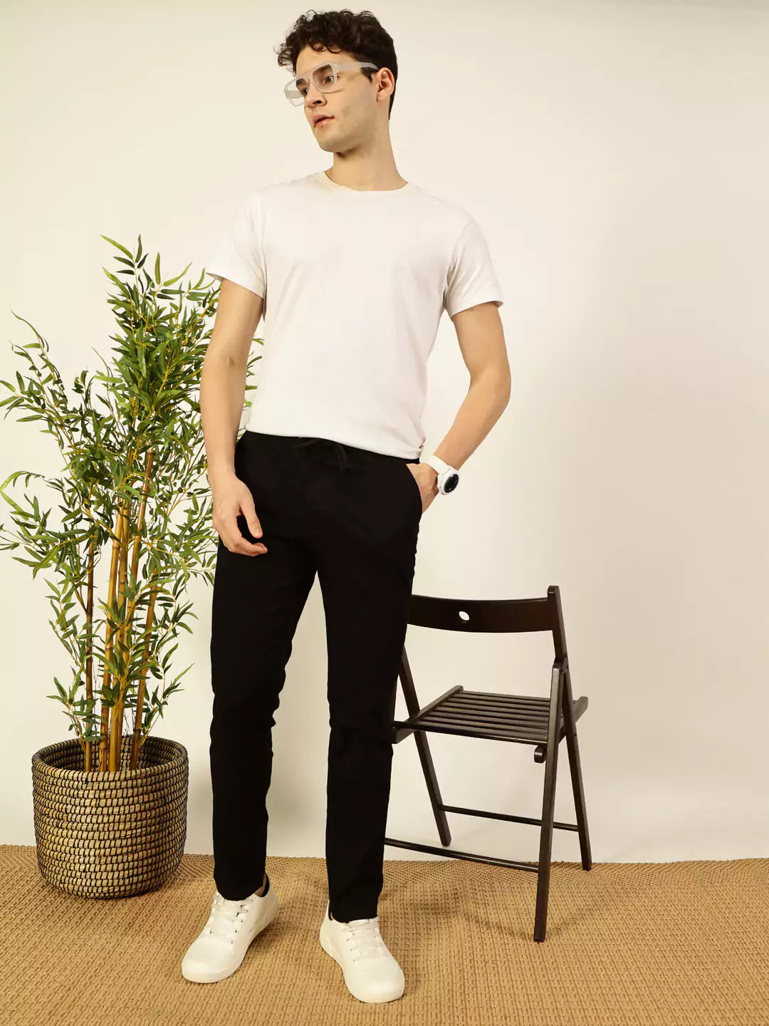 Thomas Scott Men Comfort Slim Fit Chinos Trousers
