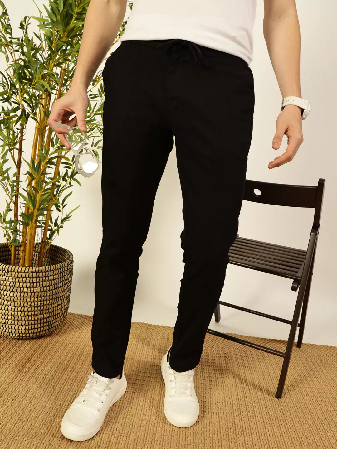 Thomas Scott Men Comfort Slim Fit Chinos Trousers