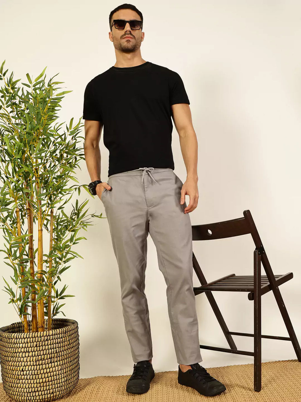 Thomas Scott Men Comfort Slim Fit Chinos Trousers