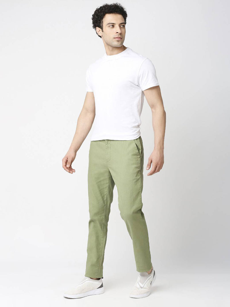 Thomas Scott Men Comfort Slim Fit Cotton Lycra Chinos