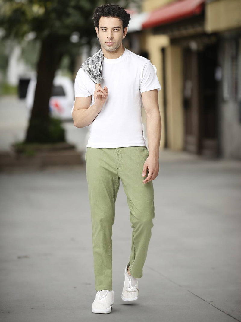 Thomas Scott Men Comfort Slim Fit Cotton Lycra Chinos