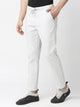 Grey Comfort Slim Fit Cotton Lycra Chinos Trouser For Men