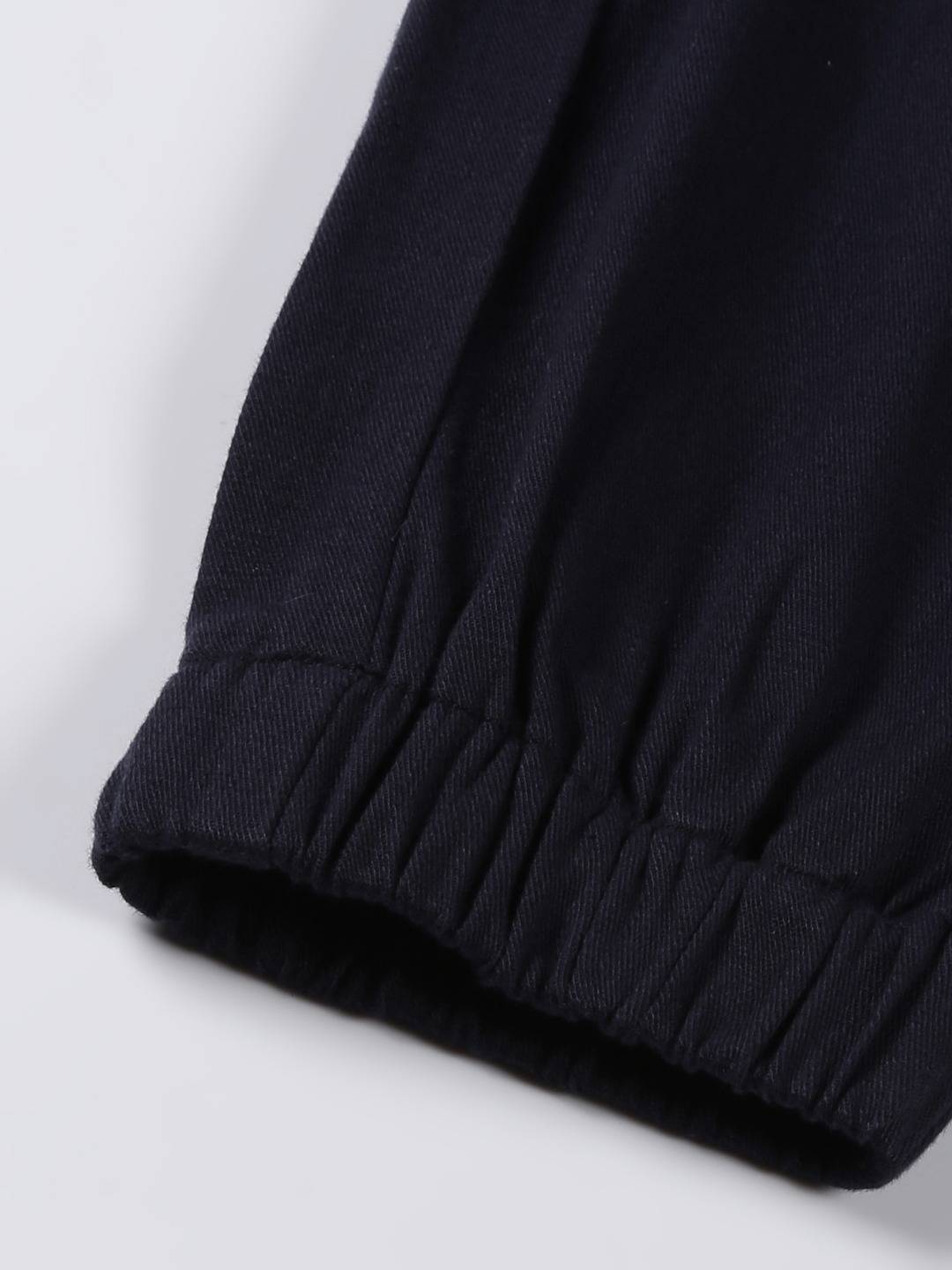 Thomas Scott Men Mid-Rise Smart Linen Cotton Joggers