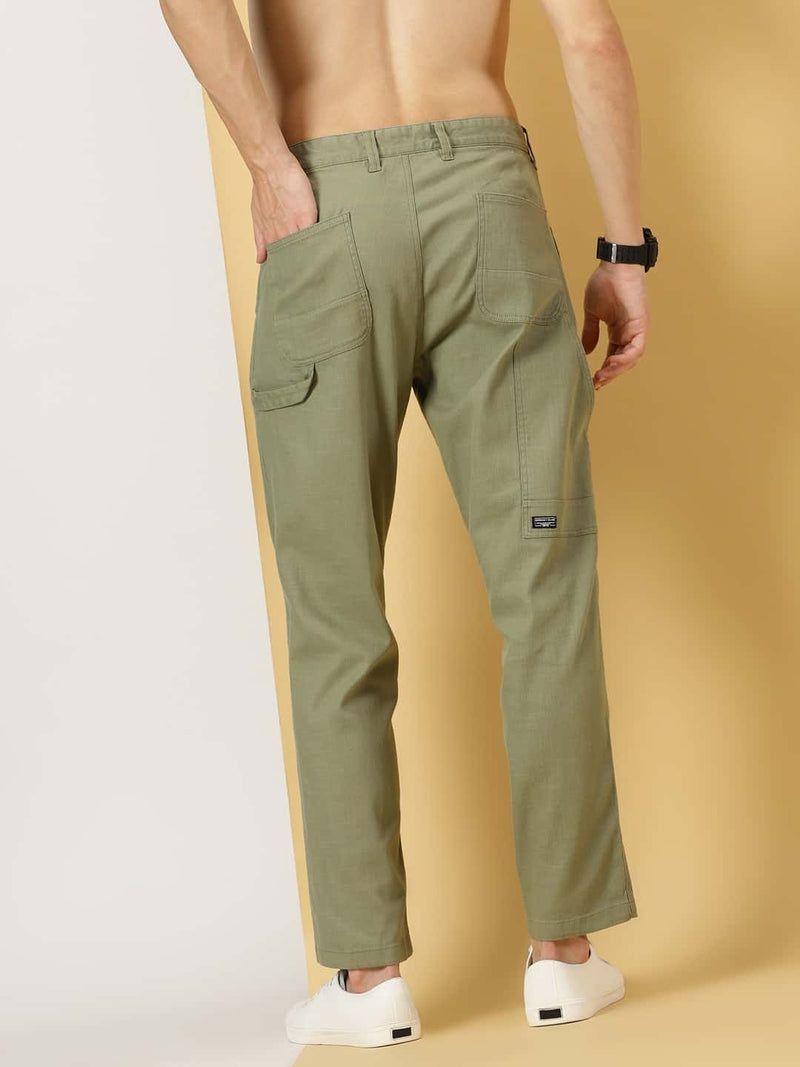 Thomas Scott Men Urban Easy Wash Linen Cotton Chinos Trouser