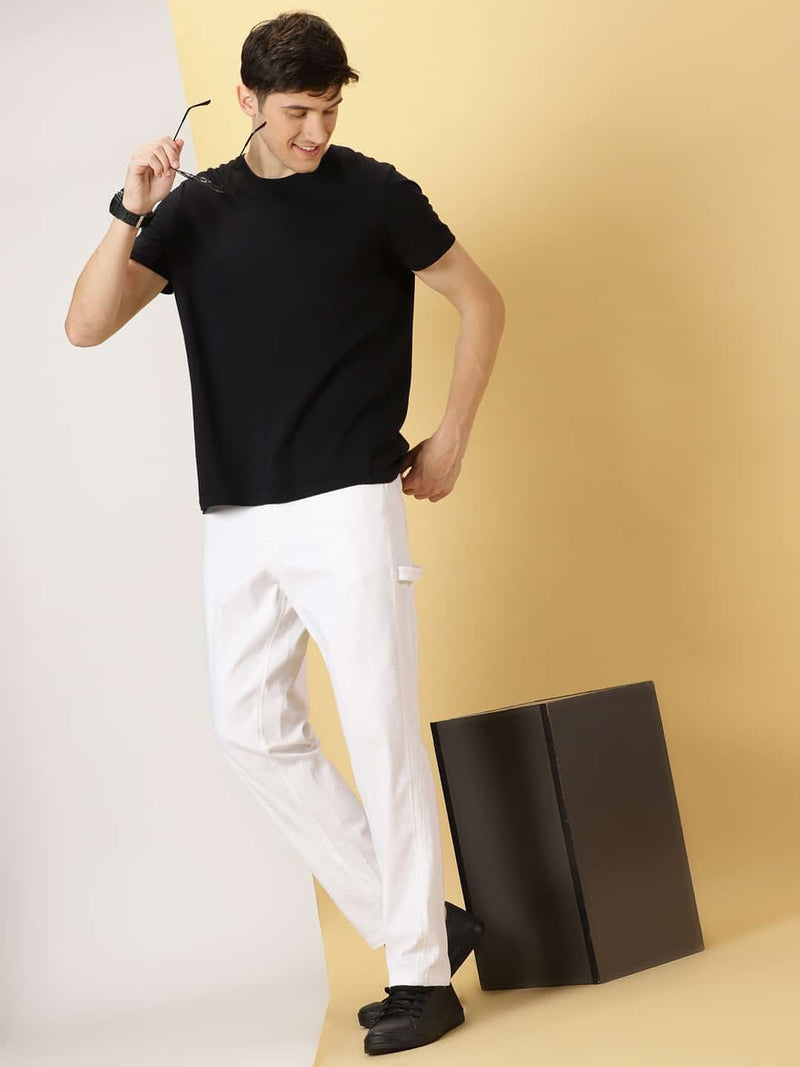 Thomas Scott Men Urban Easy Wash Linen Cotton Chinos Trouser