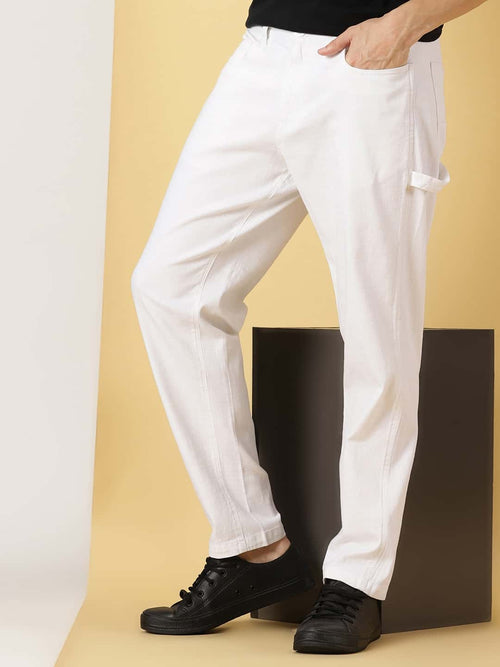 Thomas Scott Men Urban Easy Wash Linen Cotton Chinos Trouser