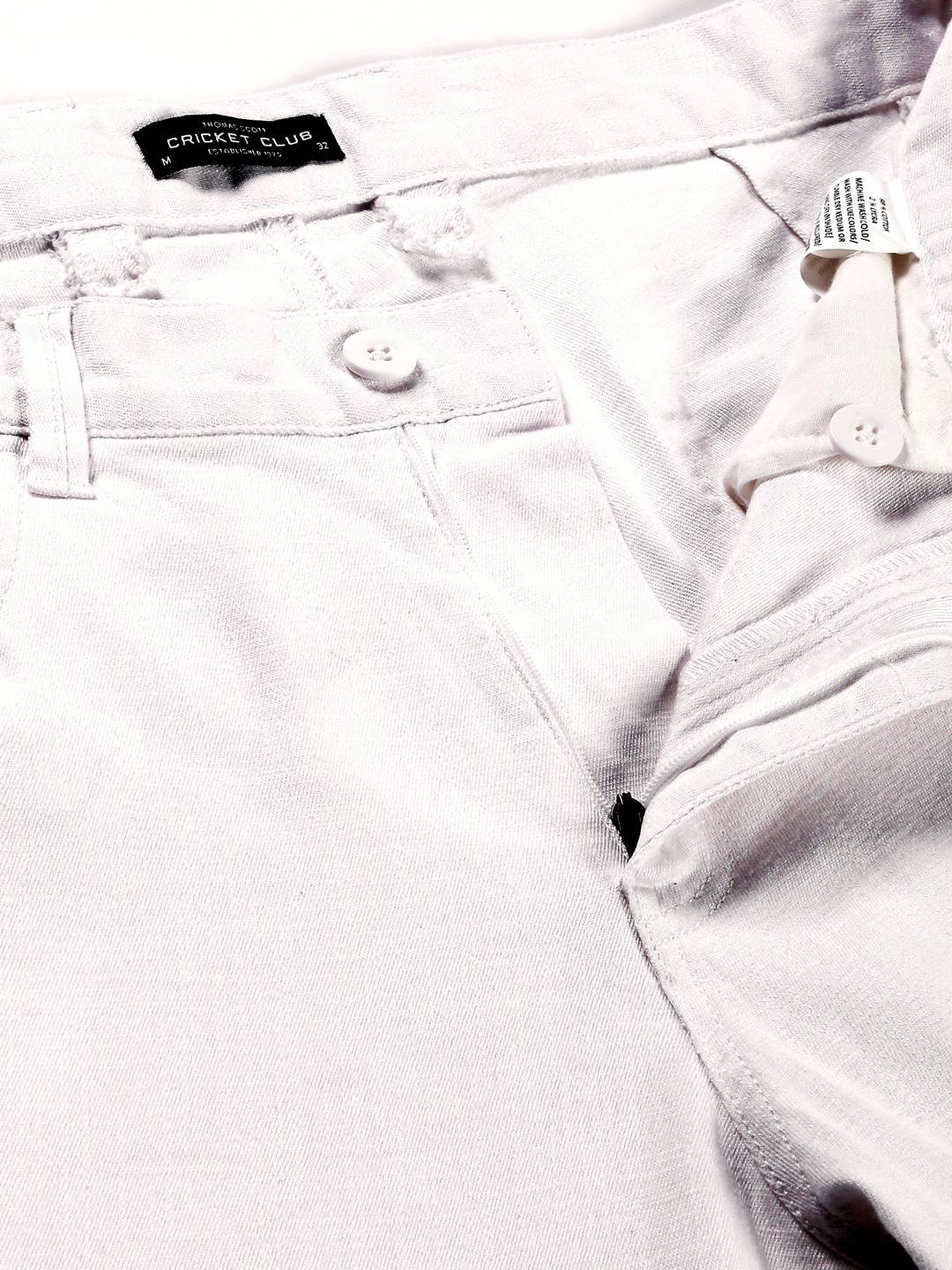 Thomas Scott Men Urban Easy Wash Linen Cotton Chinos Trouser
