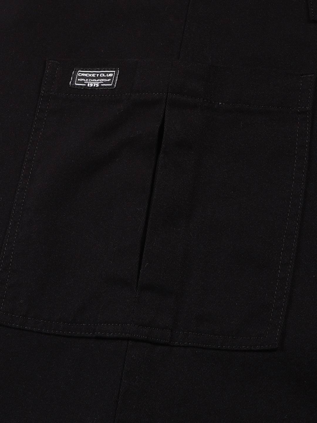 Thomas Scott Men Parachute Loose Fit Mid Rise Pure Cotton Cargo-Style Trousers