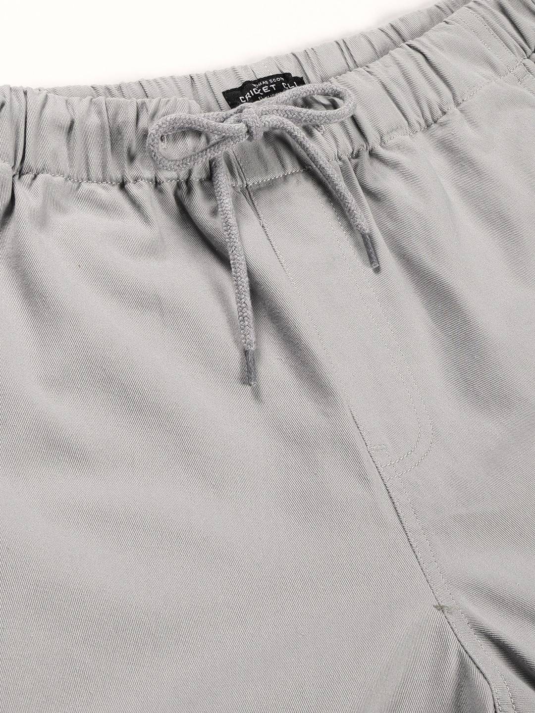 Thomas Scott Men Mid Rise Parachute Fit Pure Cotton Cargo Trousers