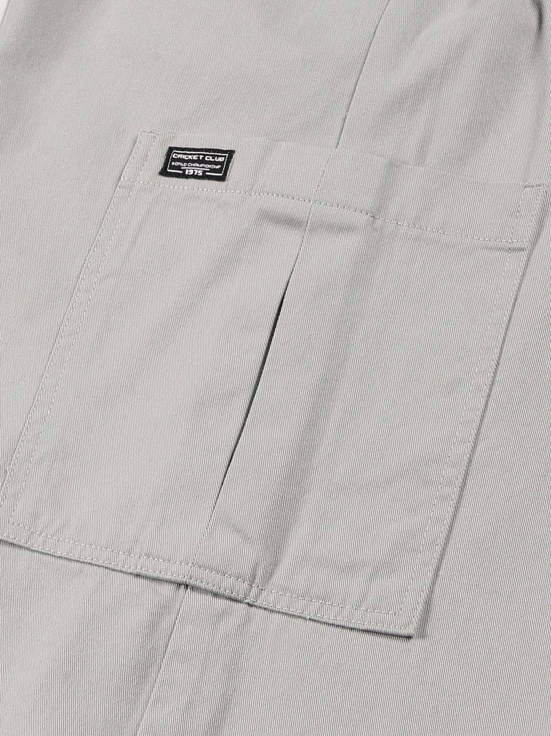 Thomas Scott Men Mid Rise Parachute Fit Pure Cotton Cargo Trousers