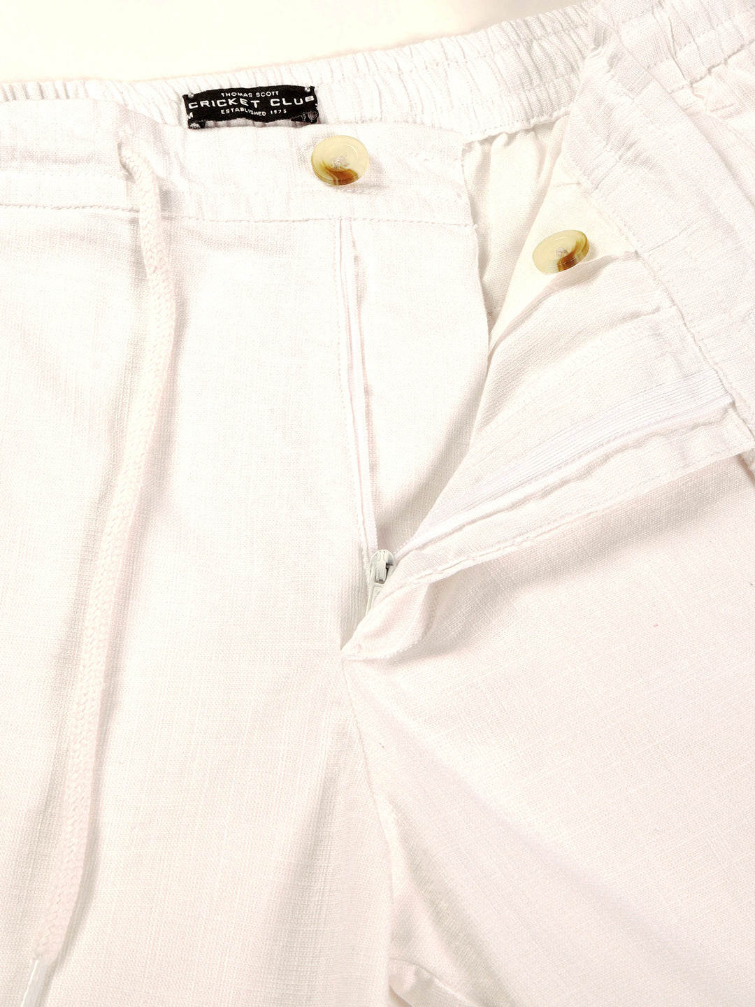 Thomas Scott Men Slim Fit Linen Cotton Shorts