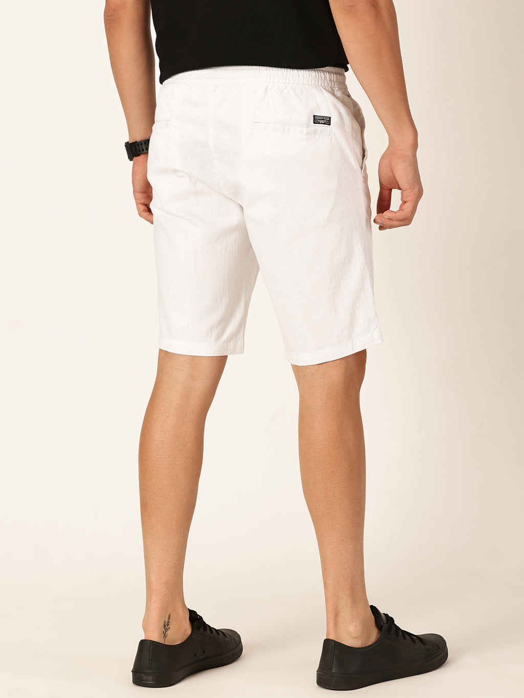 Thomas Scott Men Slim Fit Linen Cotton Shorts