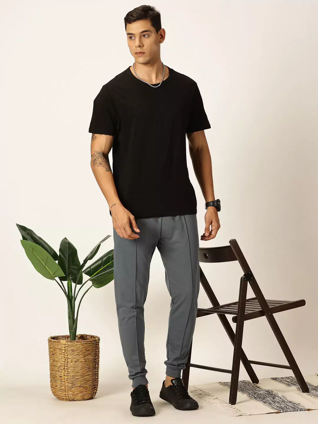 Thomas Scott Men Slim-Fit Mid Rise Joggers
