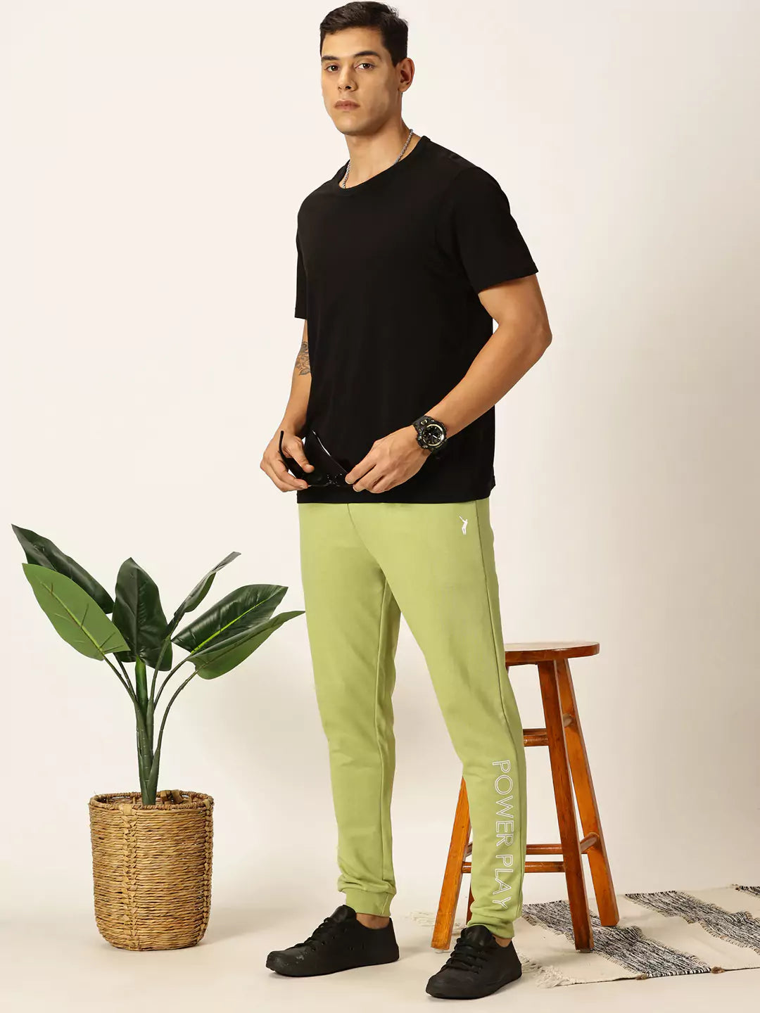 Thomas Scott Men Slim Fit Mid-Rise Joggers