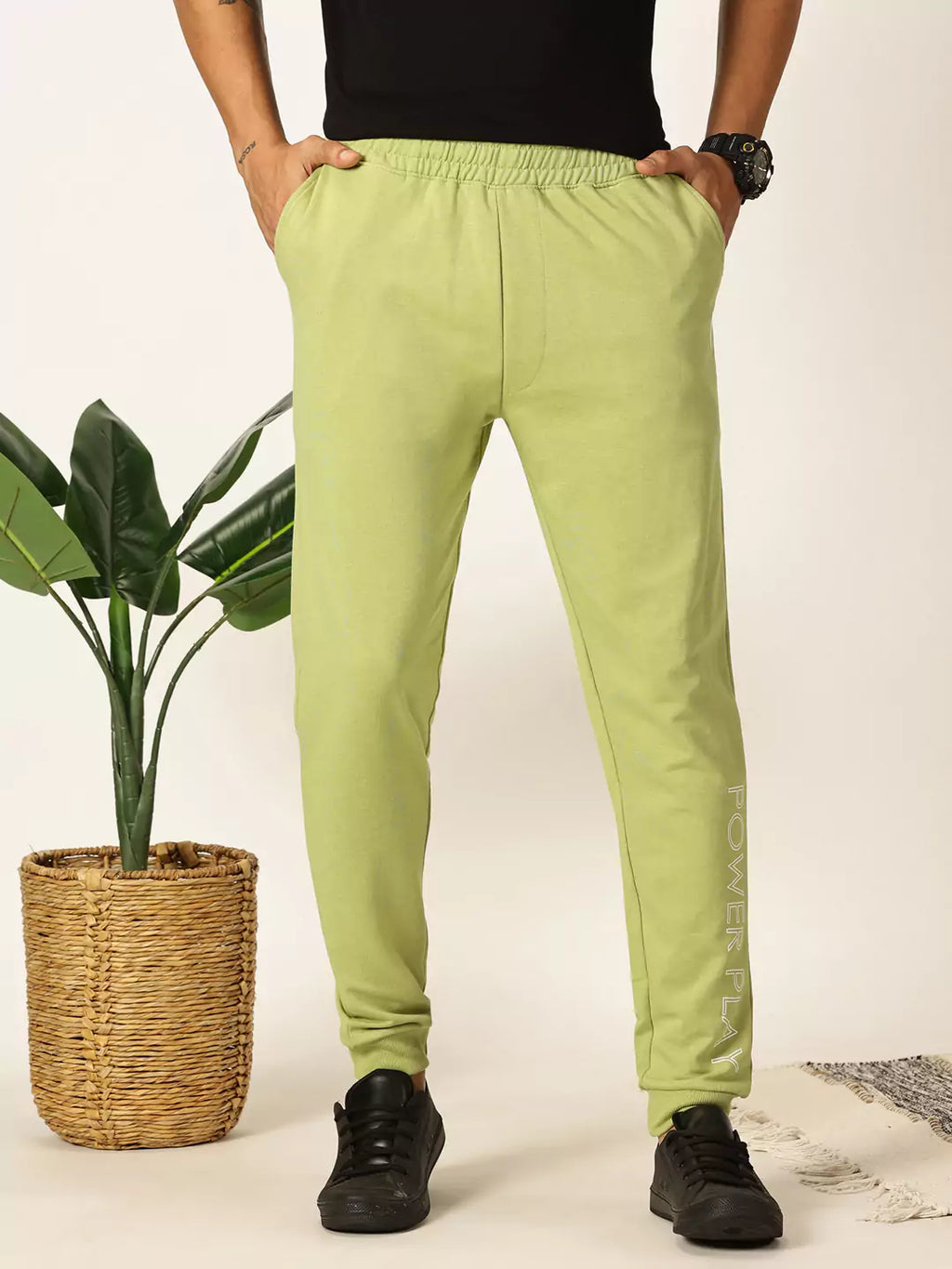 Thomas Scott Men Slim Fit Mid-Rise Joggers