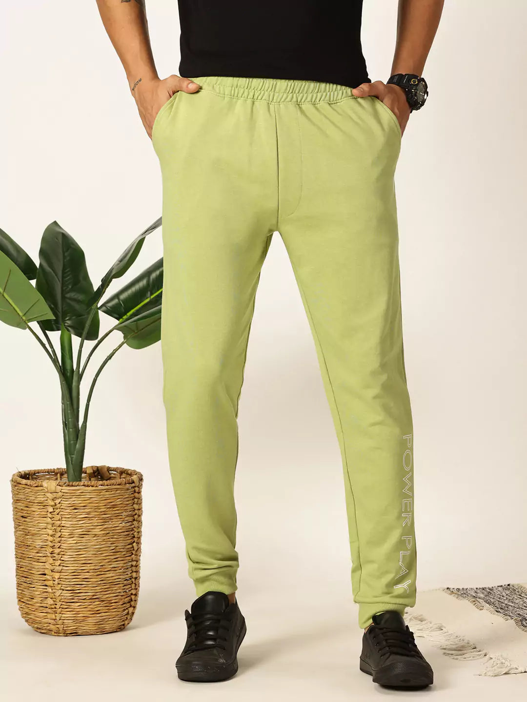Thomas Scott Men Slim Fit Mid-Rise Joggers