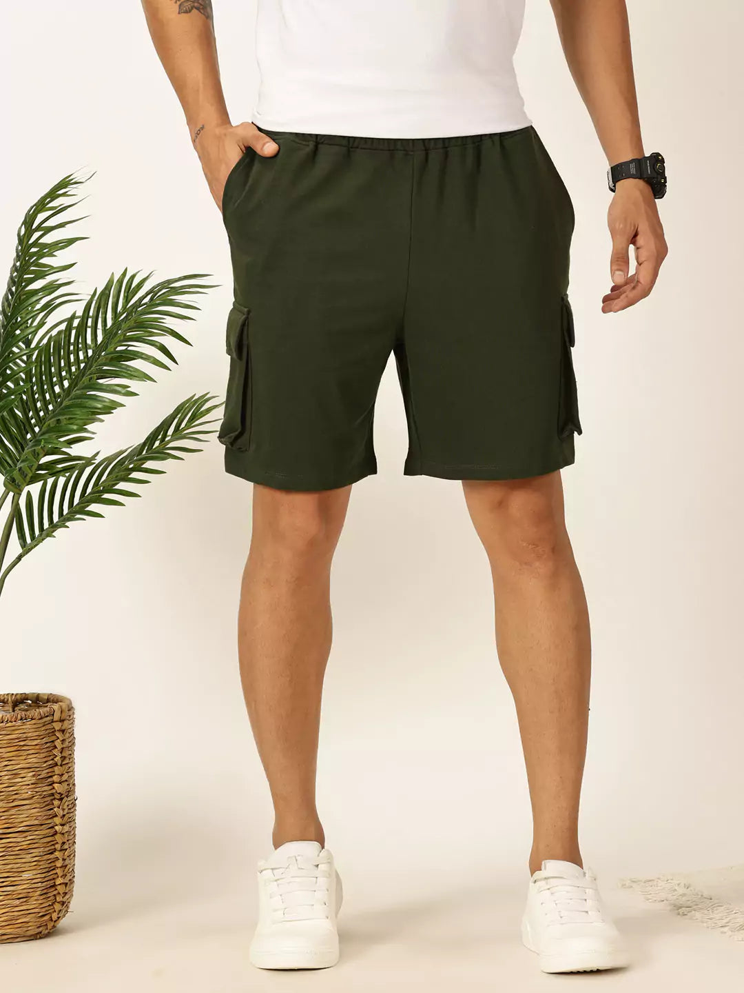 Thomas Scott Men Mid-Rise Casual Shorts
