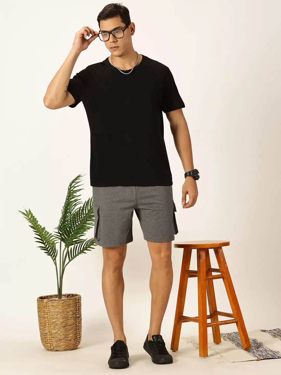 Thomas Scott Men Mid-Rise Casual Shorts