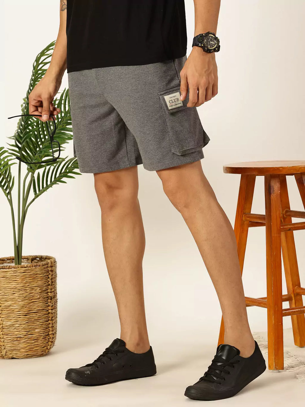 Thomas Scott Men Mid-Rise Casual Shorts