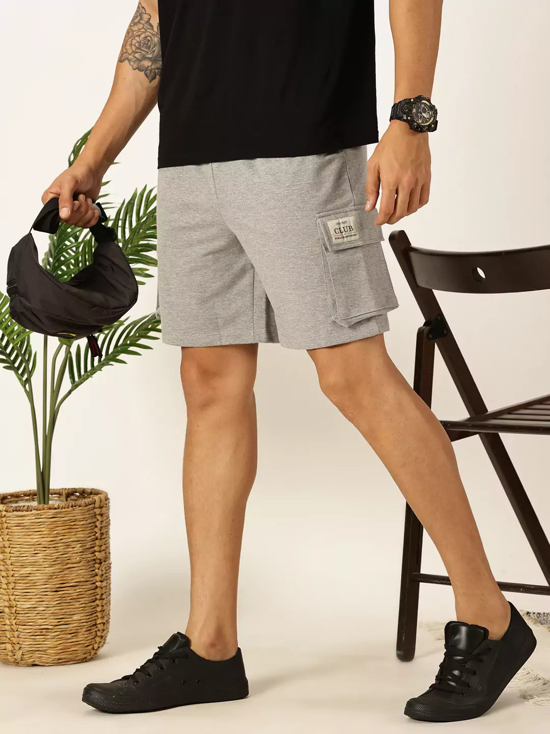 Thomas Scott Men Mid-Rise Casual Shorts
