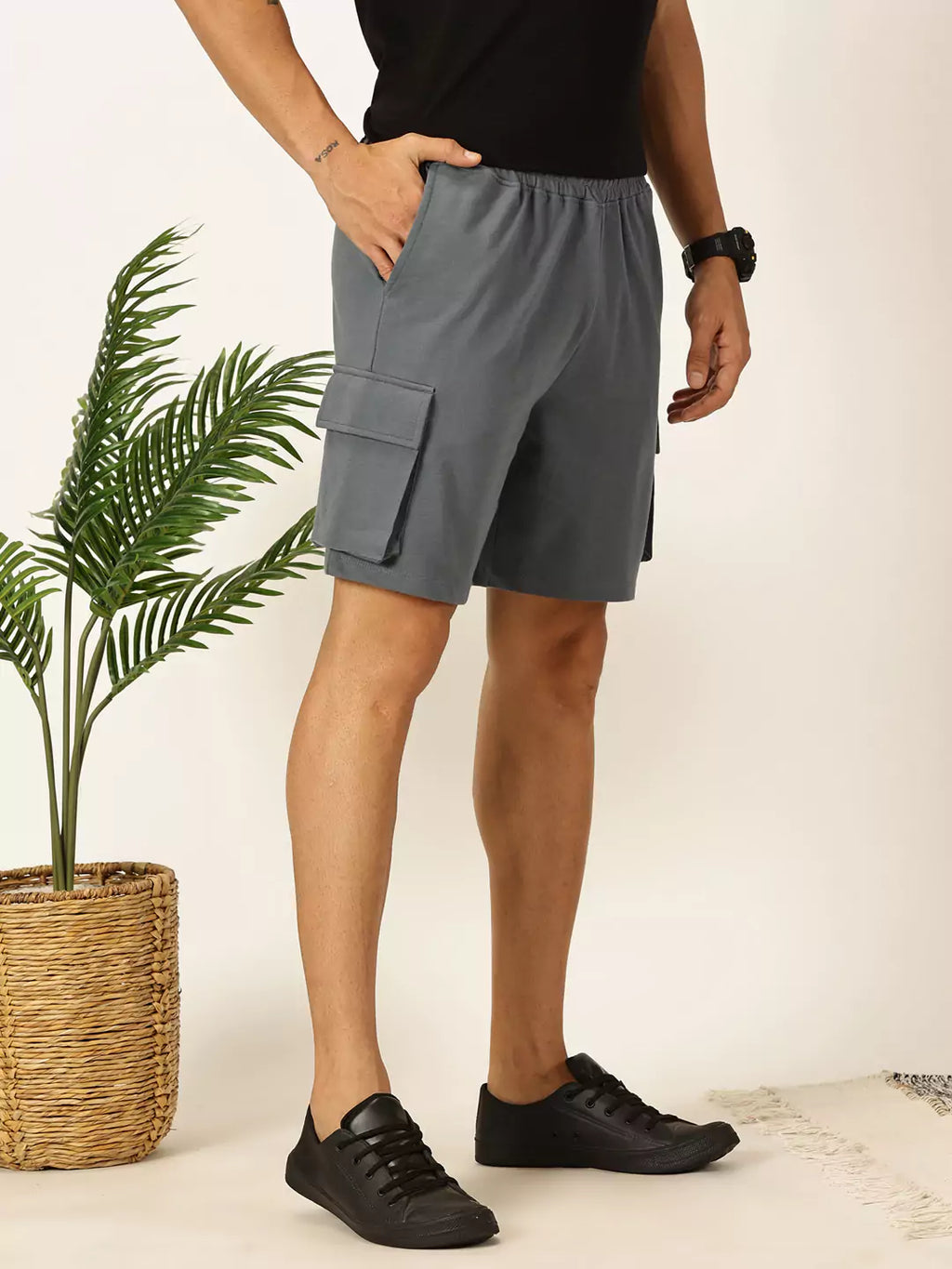 Thomas Scott Men Mid-Rise Casual Shorts