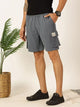 Stormy Weather Regular Fit Mid-Rise Solid Knitted Casual Shorts For Men