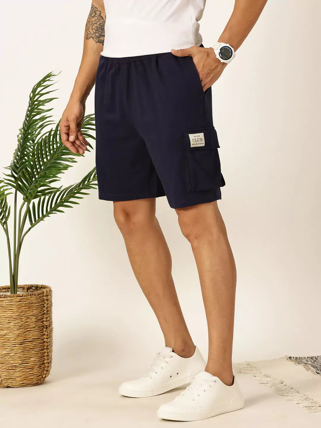 Thomas Scott Men Mid-Rise Casual Shorts