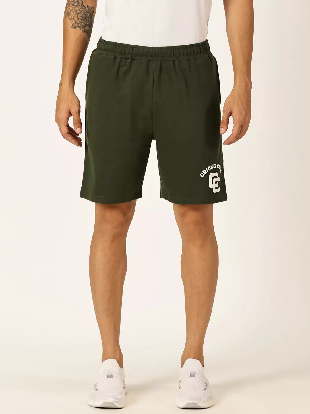 Thomas Scott Men Mid-Rise Cotton Shorts