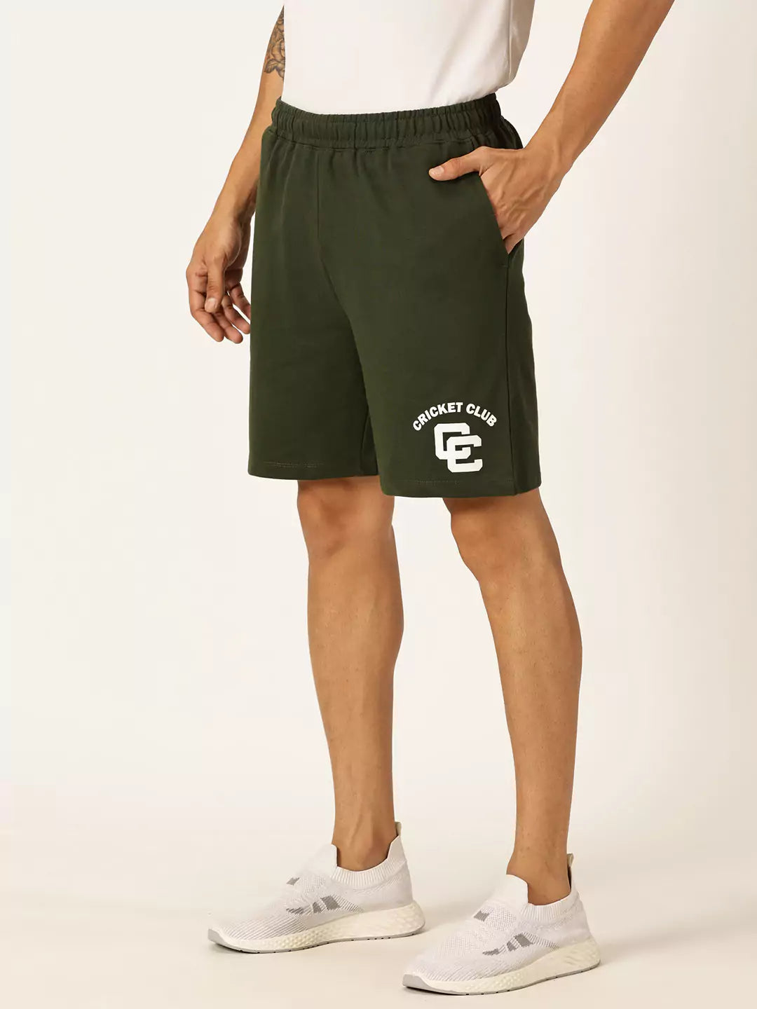 Thomas Scott Men Mid-Rise Cotton Shorts