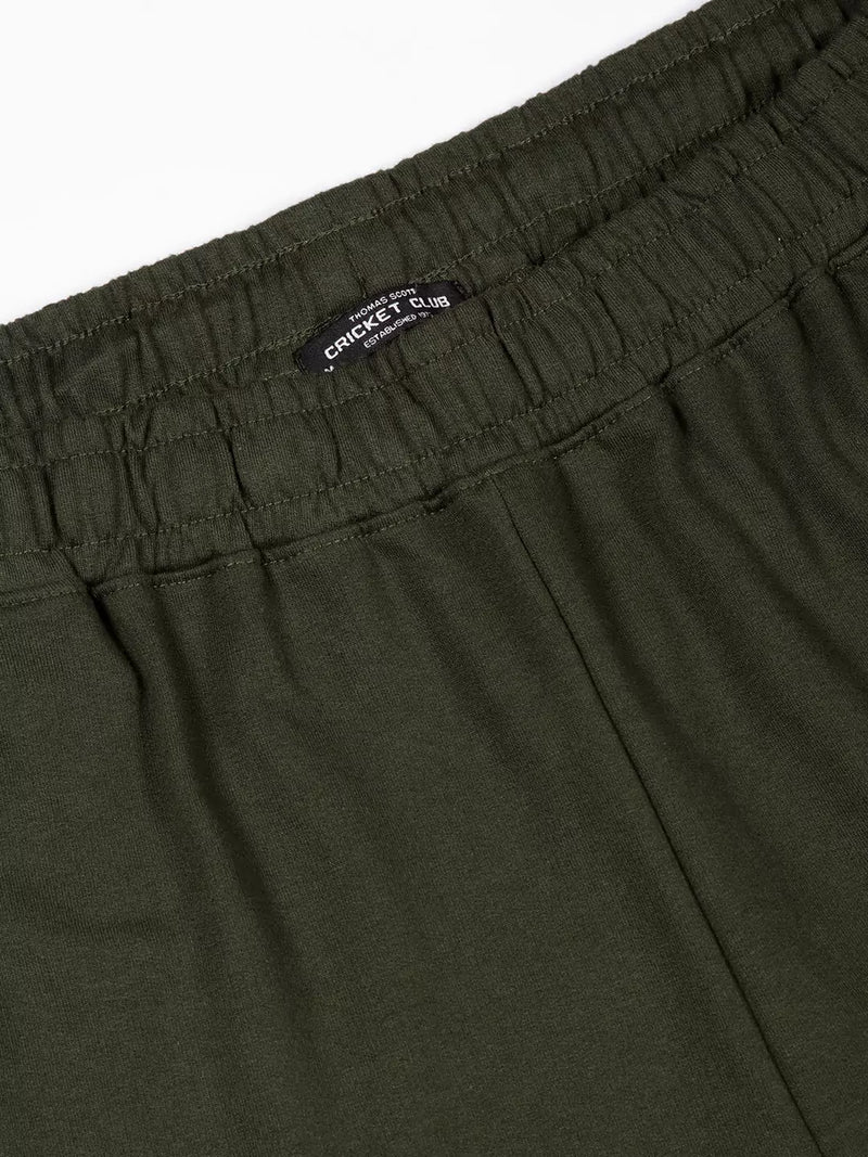 Thomas Scott Men Mid-Rise Cotton Shorts