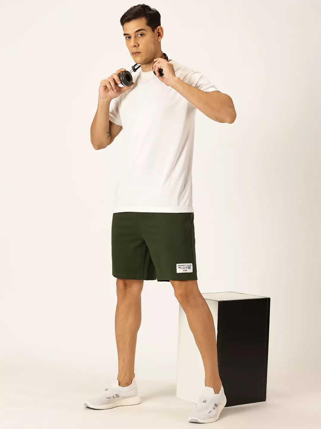 Thomas Scott Men Mid-Rise Sports Shorts