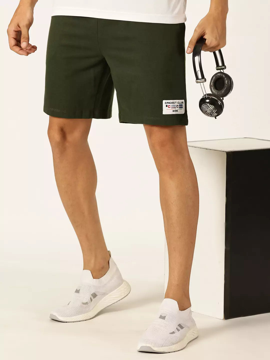 Thomas Scott Men Mid-Rise Sports Shorts