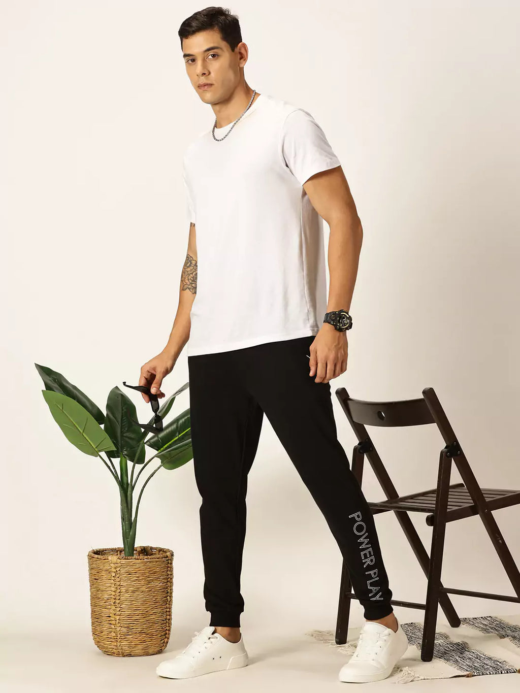 Thomas Scott Men Slim Fit Mid-Rise Joggers