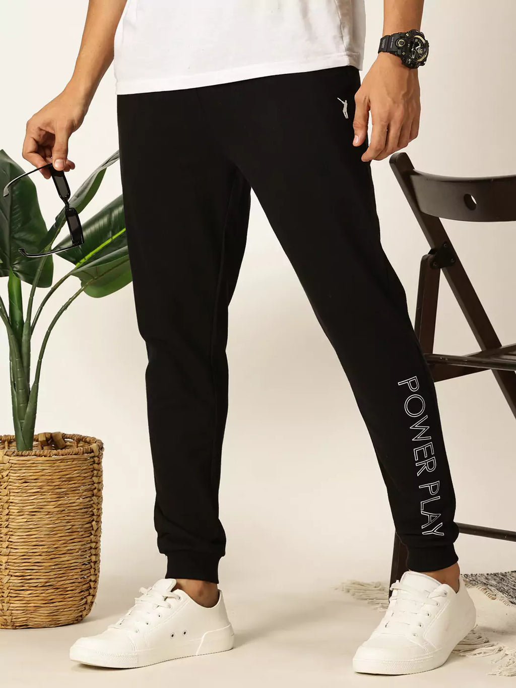 Thomas Scott Men Slim Fit Mid-Rise Joggers