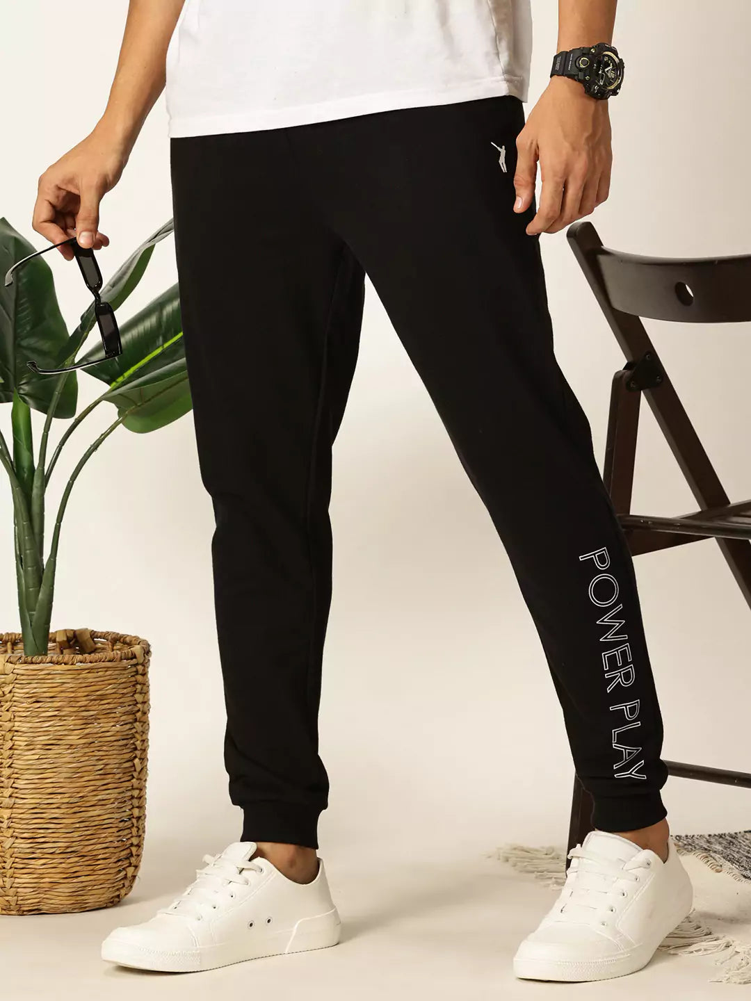 Thomas Scott Men Slim Fit Mid-Rise Joggers