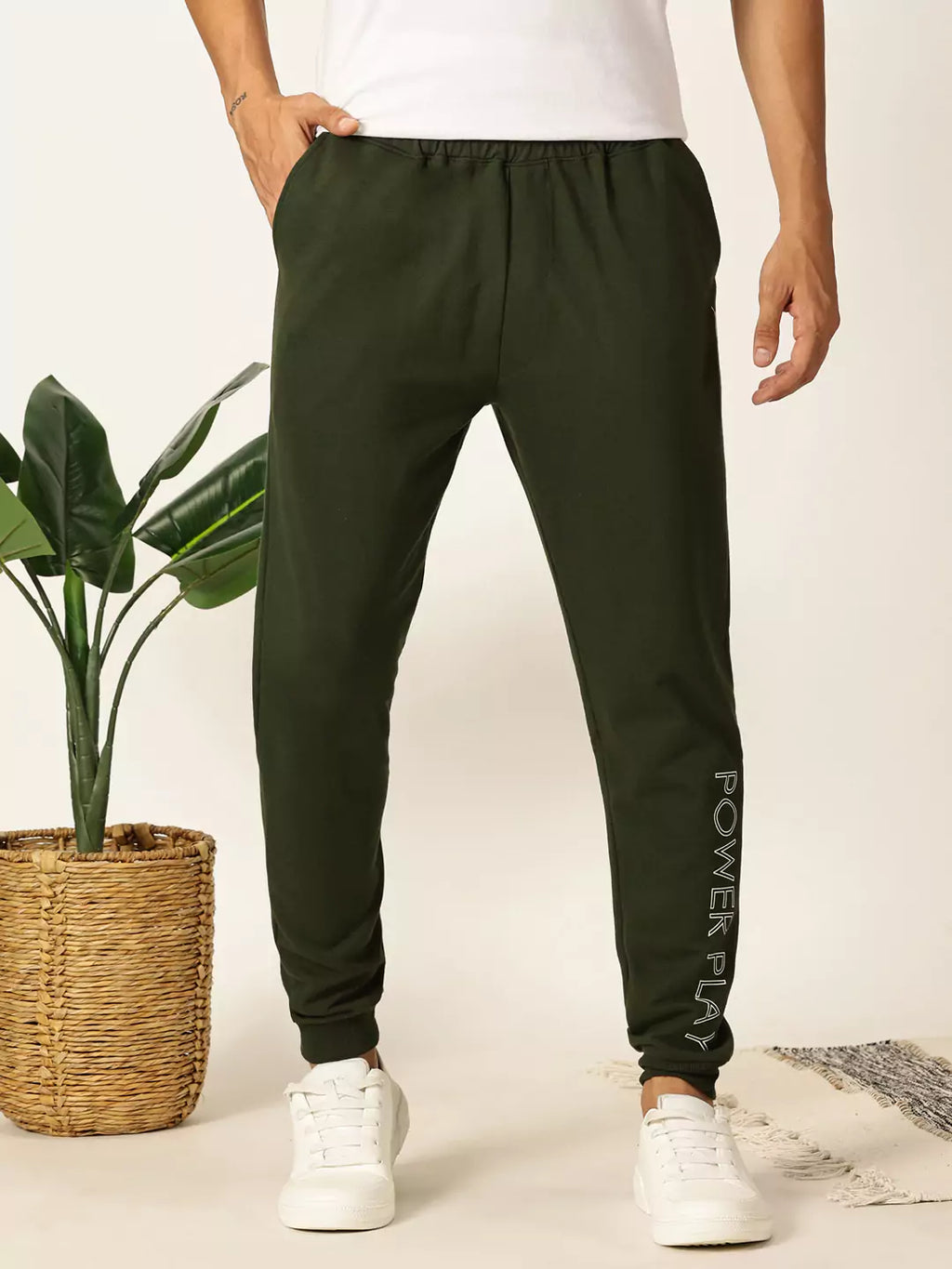 Thomas Scott Men Slim Fit Mid-Rise Joggers