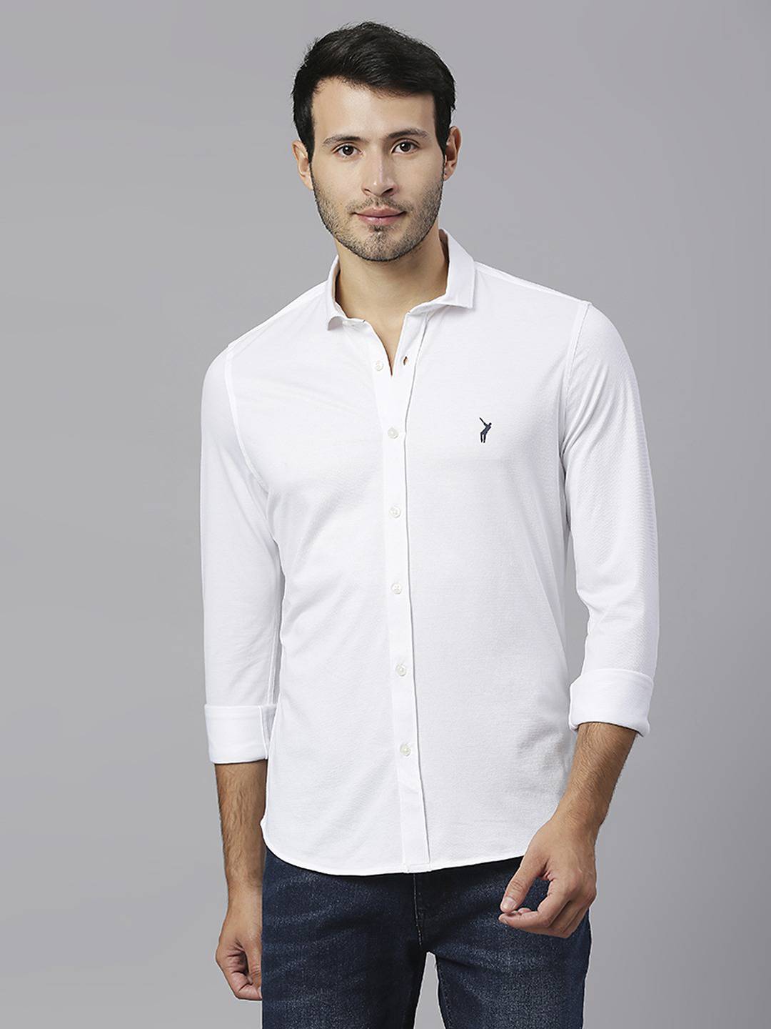 Thomas Scott Men Classic Slim Fit Casual Cotton Shirt