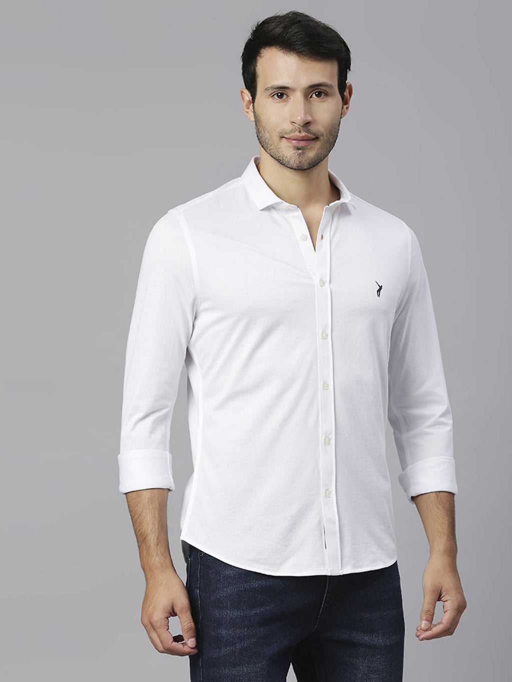 Thomas Scott Men Classic Slim Fit Casual Cotton Shirt