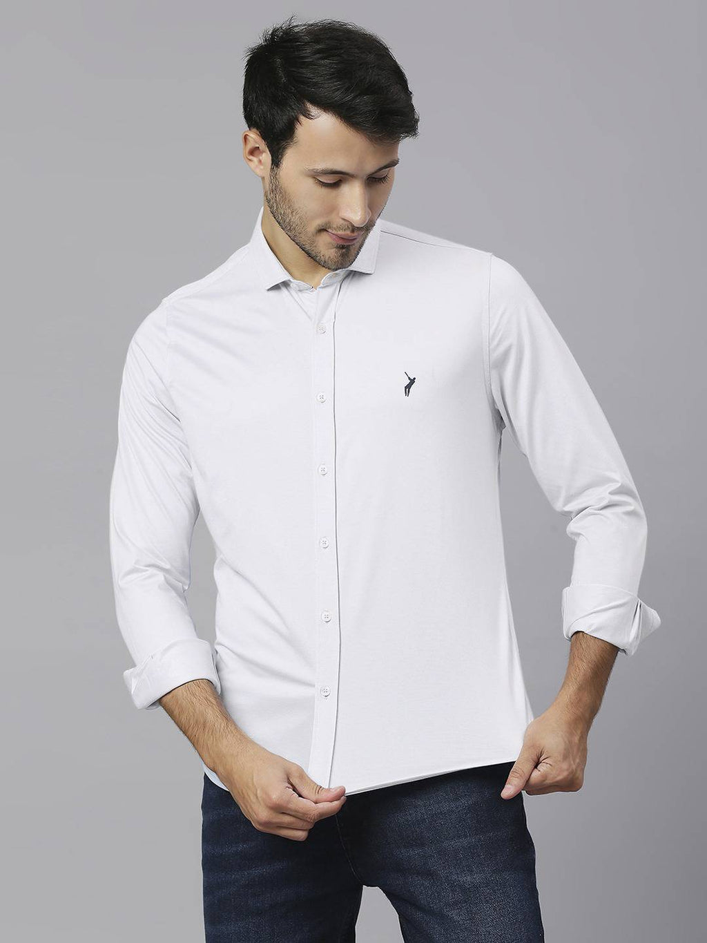 Thomas Scott Men Classic Slim Fit Casual Cotton Shirt