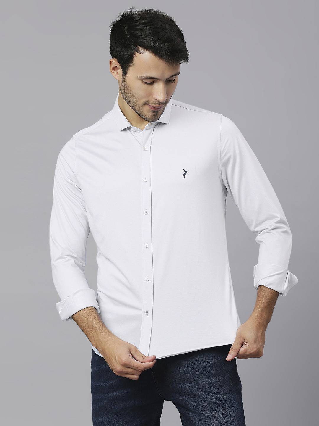 Thomas Scott Men Classic Slim Fit Casual Cotton Shirt