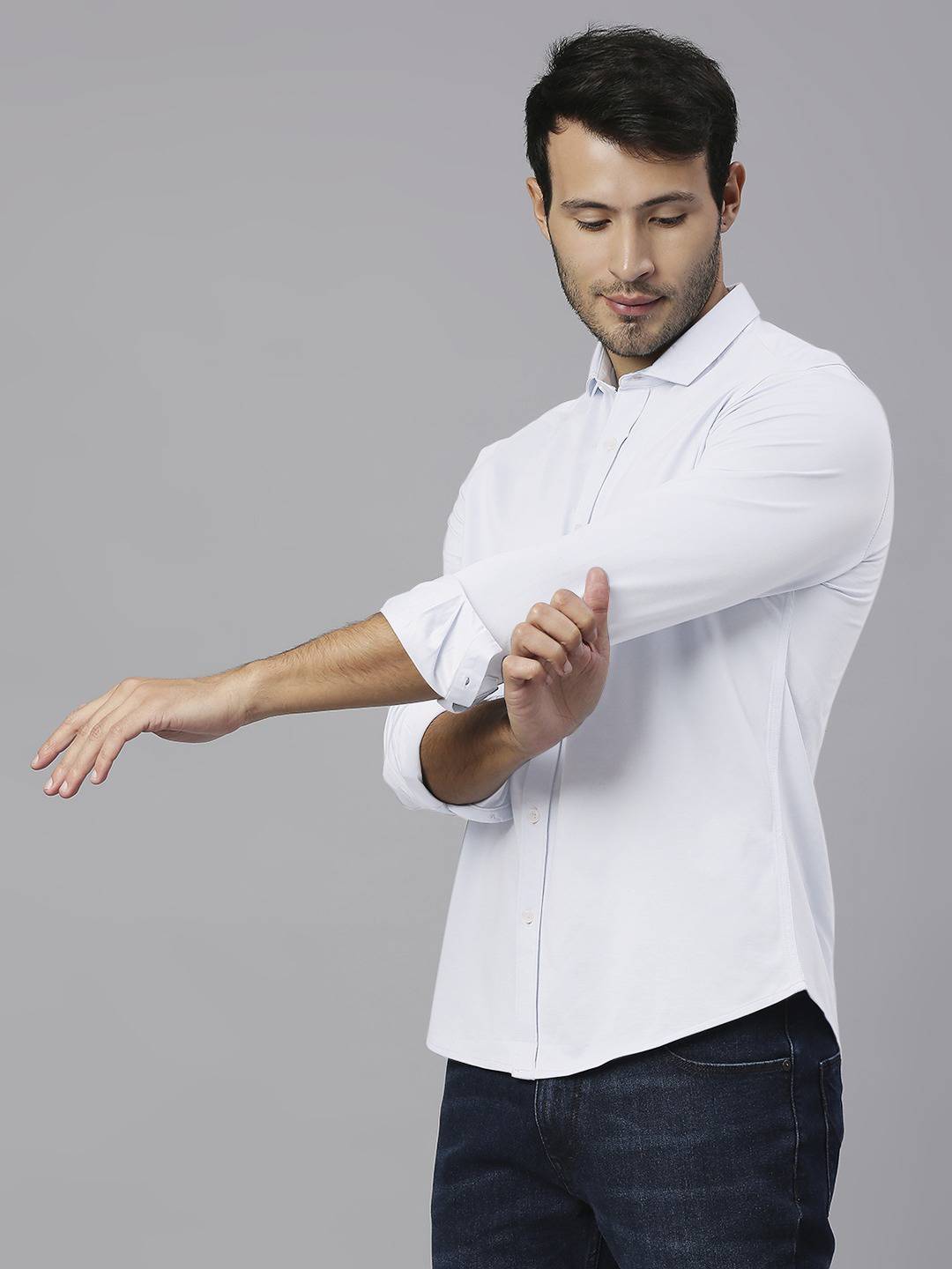 Thomas Scott Men Classic Slim Fit Casual Cotton Shirt