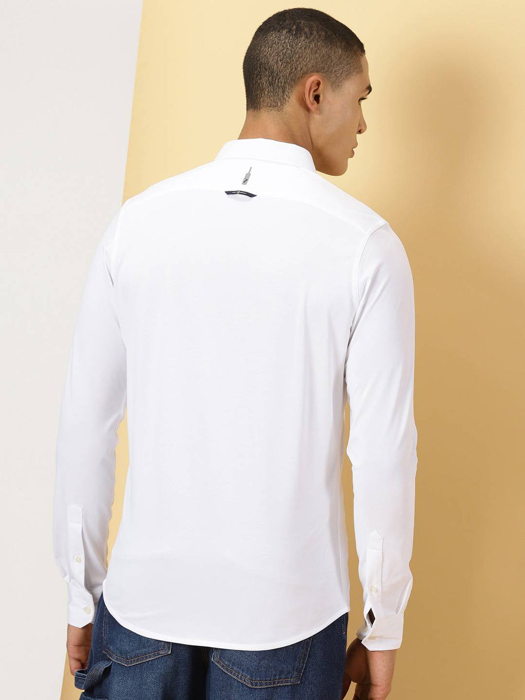 Thomas Scott Men Classic Slim Fit Opaque Casual Shirt