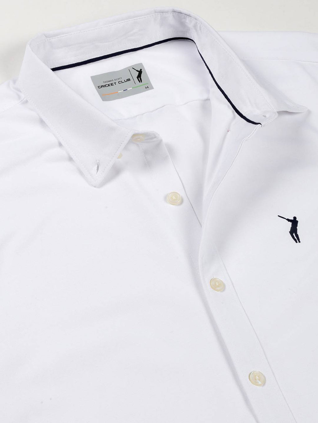 Thomas Scott Men Classic Slim Fit Opaque Casual Shirt