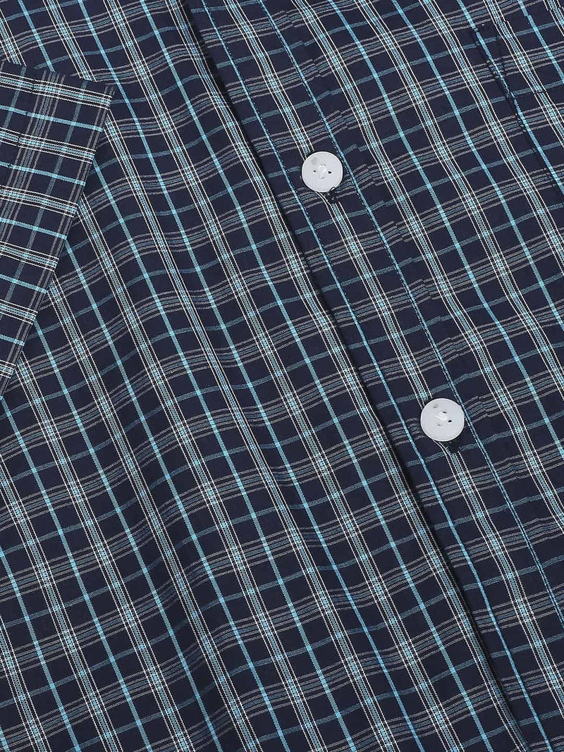 Thomas Scott Men Classic Slim Fit Checked Pure Cotton Casual Shirt