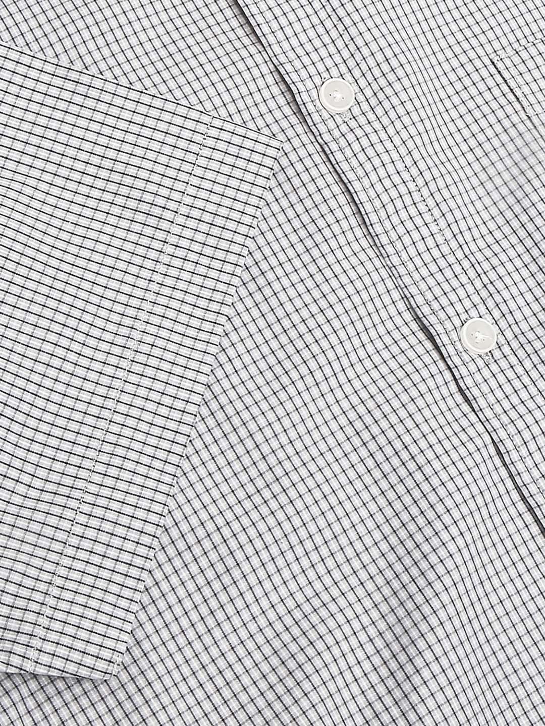 Thomas Scott Men Classic Slim Fit Checked Pure Cotton Casual Shirt