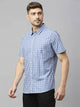 Thomas Scott Men Classic Slim Fit Gingham Checks Pure Cotton Casual Shirt