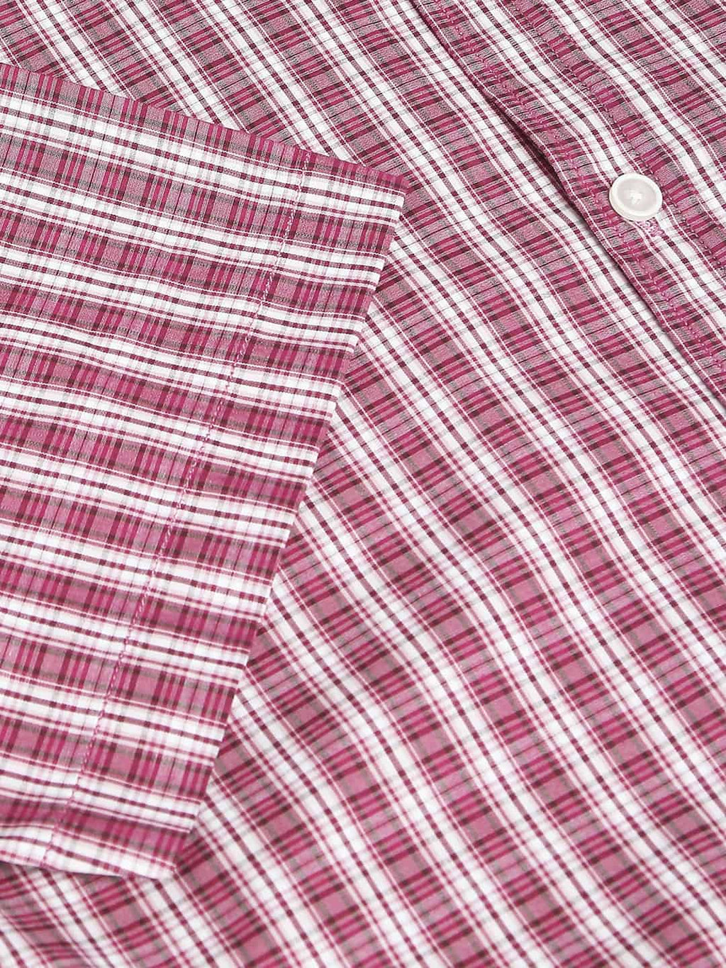 Thomas Scott Men Classic Slim Fit Checked Casual Pure Cotton Shirt