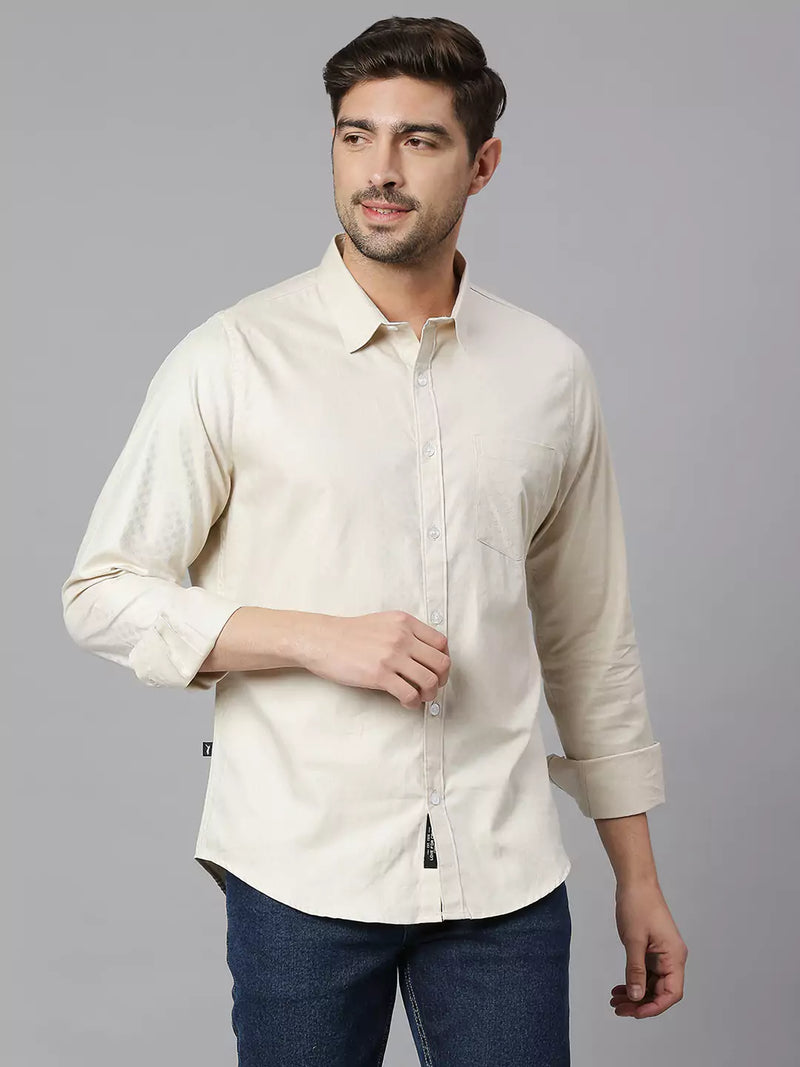 Thomas Scott Men Classic Slim Fit Printed Casual Shirt